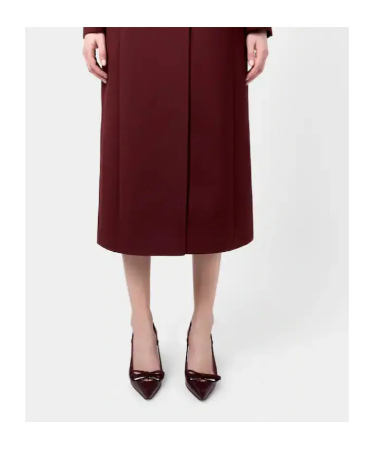 Virgule Slingback Pumps In Leather