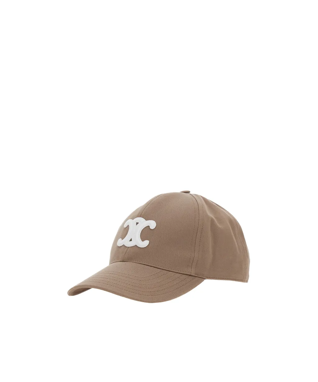 Triomphe Baseball Cap In Cotton Gabardine