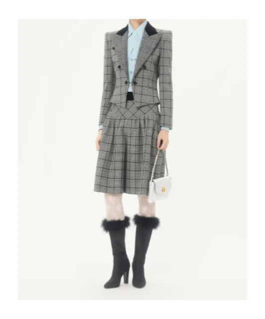 Wool Plaid Jacket