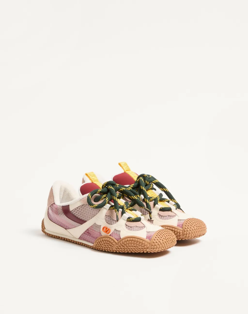 Valentino	Amphibian Lace-Up Sneakers