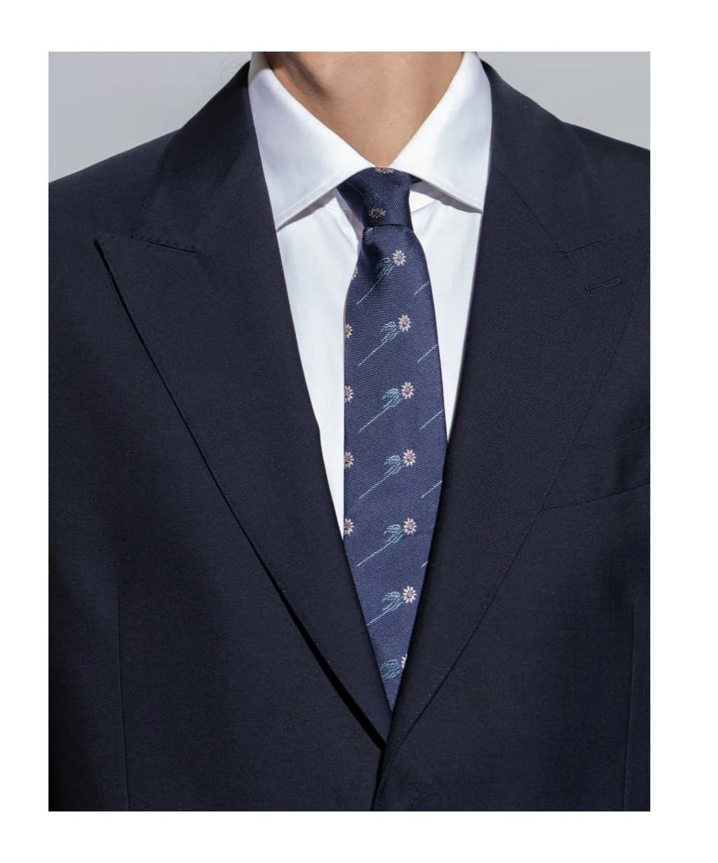 Paul Smith Floral Printed Pointed-Tip Tie