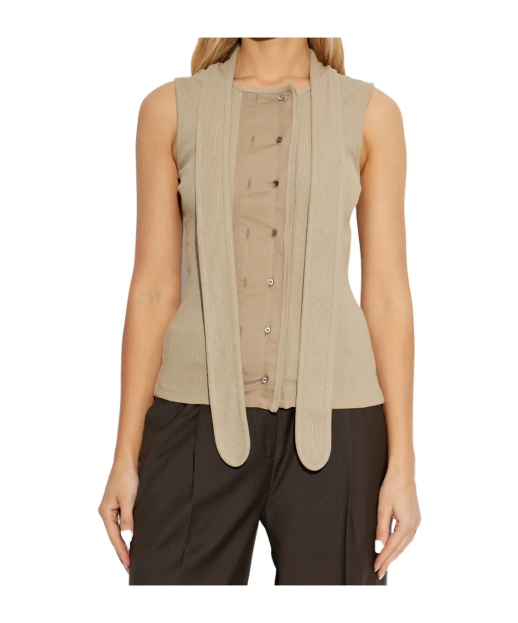 Lemaire Draped Panel Sleeveless Top