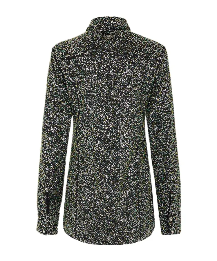 Rabanne Embellished Long-Sleeved Shirt