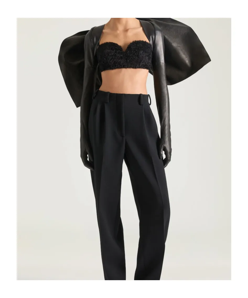 Givenchy Leather Bow-Detailed Glove Sleeves