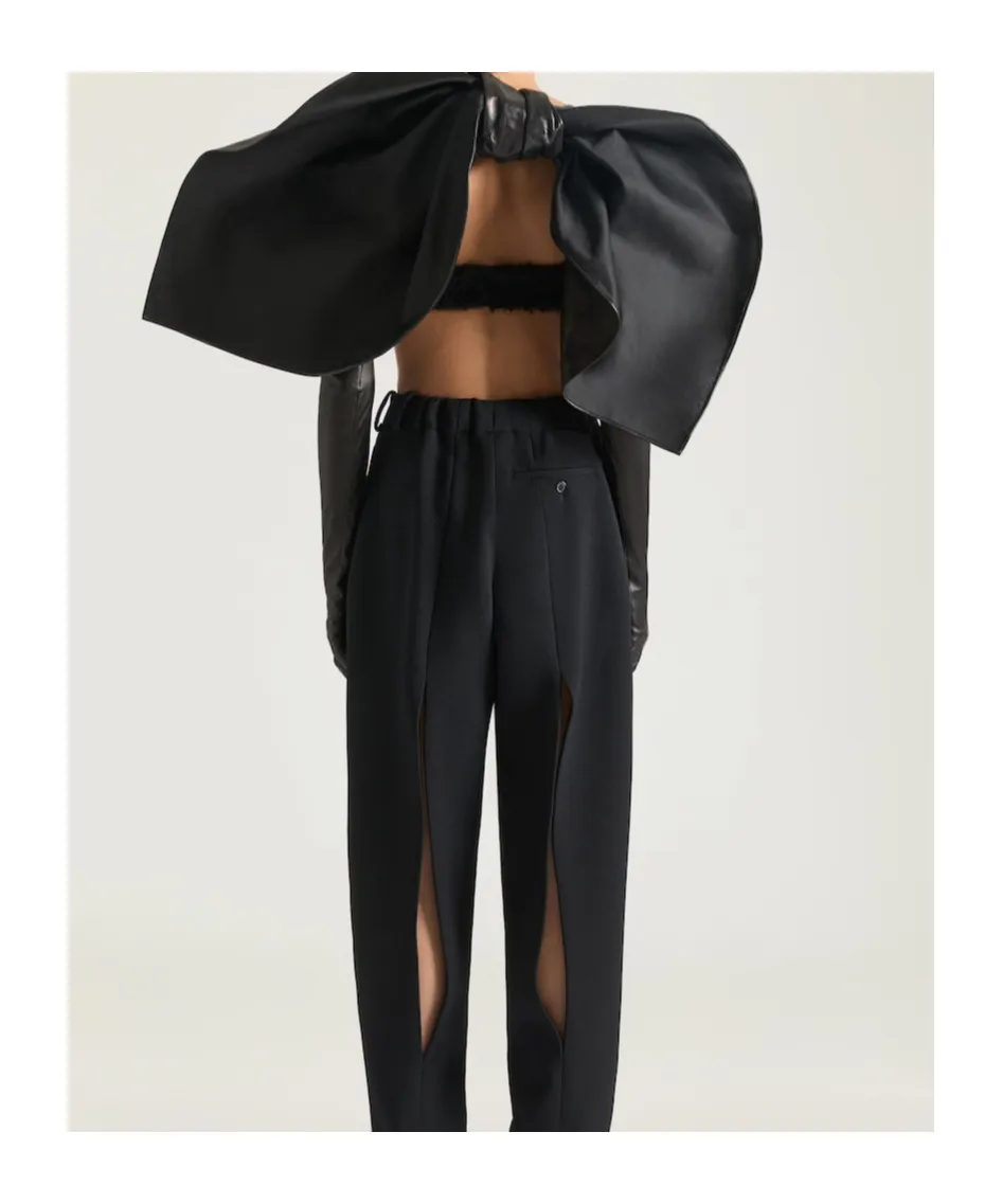 Givenchy Leather Bow-Detailed Glove Sleeves