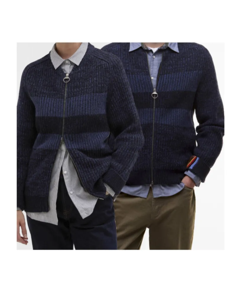 Barbour X Paul Smith Bomer Cardigan