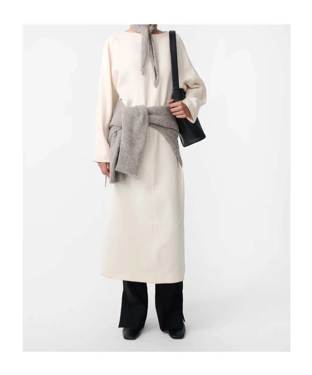 Buttoned Midi Dress