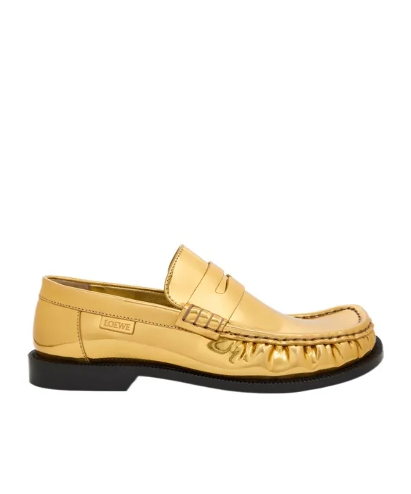 Campo Loafer In Metallic Calfskin
