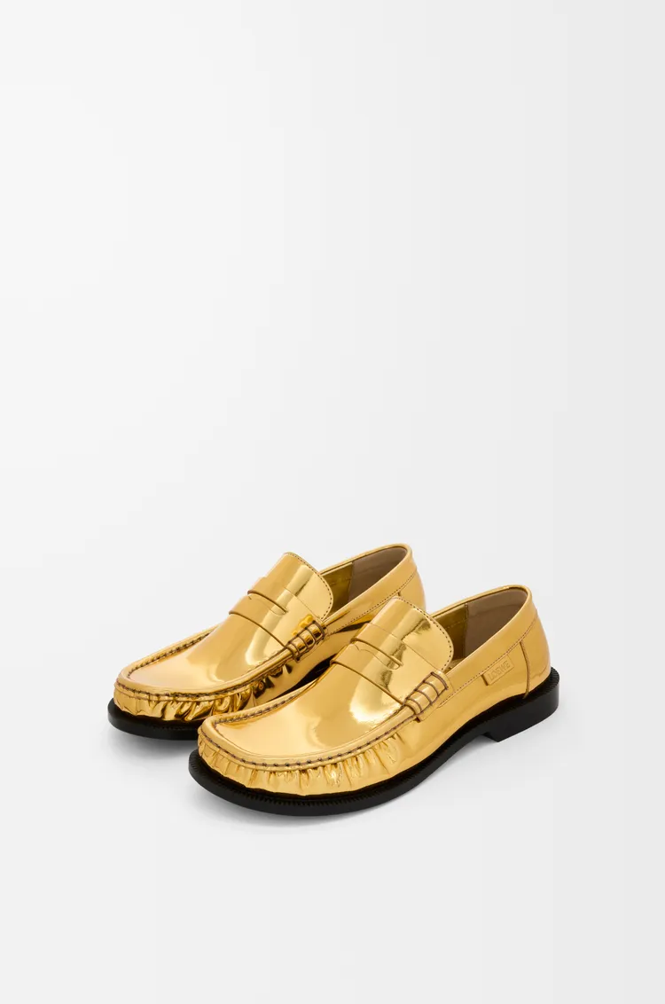 Campo Loafer In Metallic Calfskin
