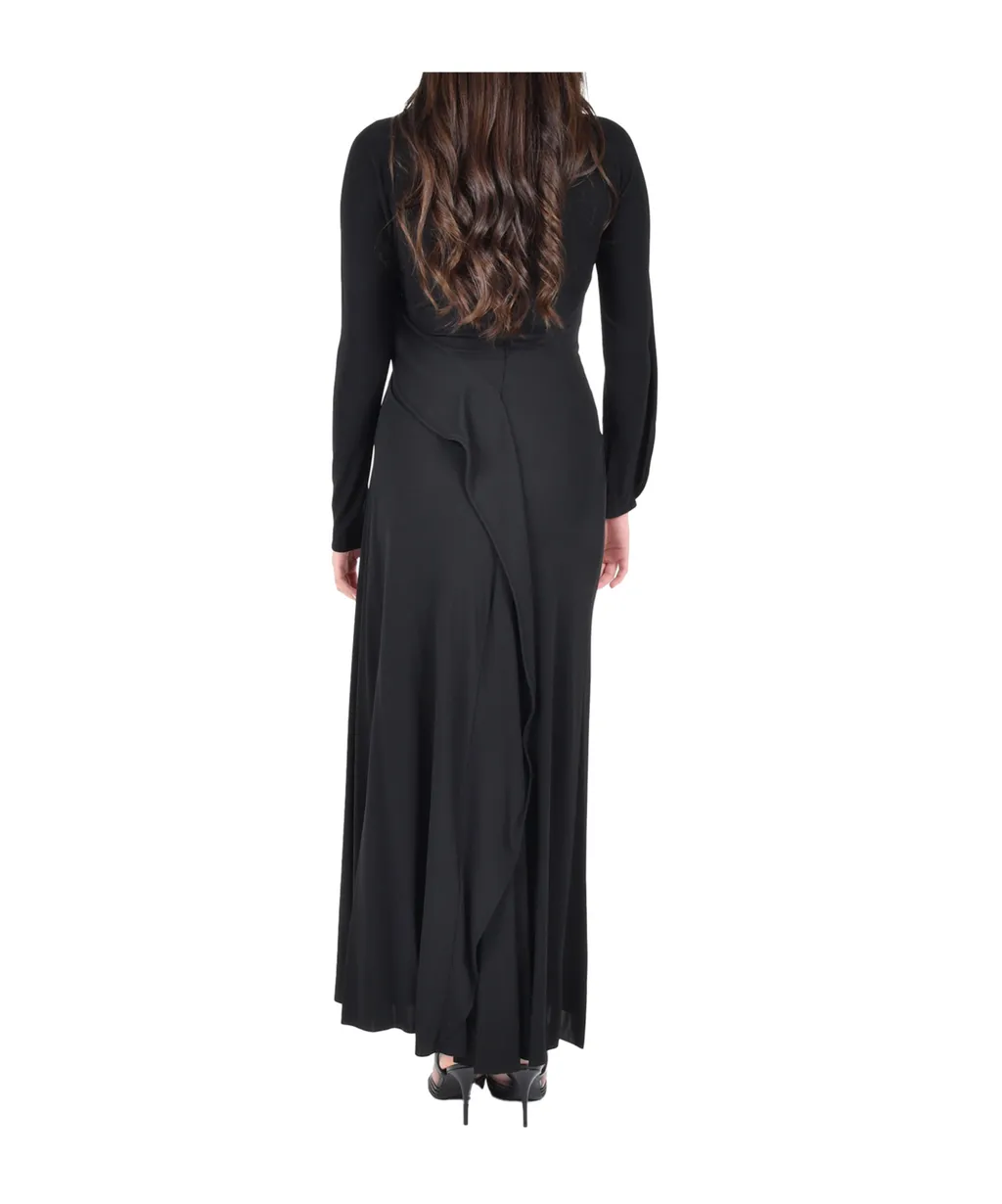 Ruffled-Detail Maxi Dress