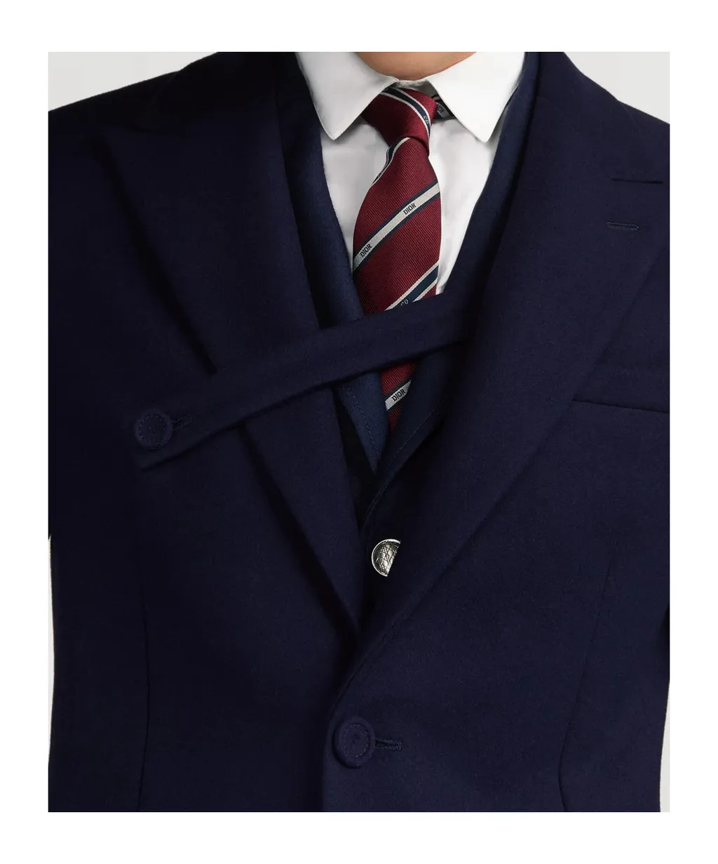 Dior Homme Buttoned Strap Long Coat