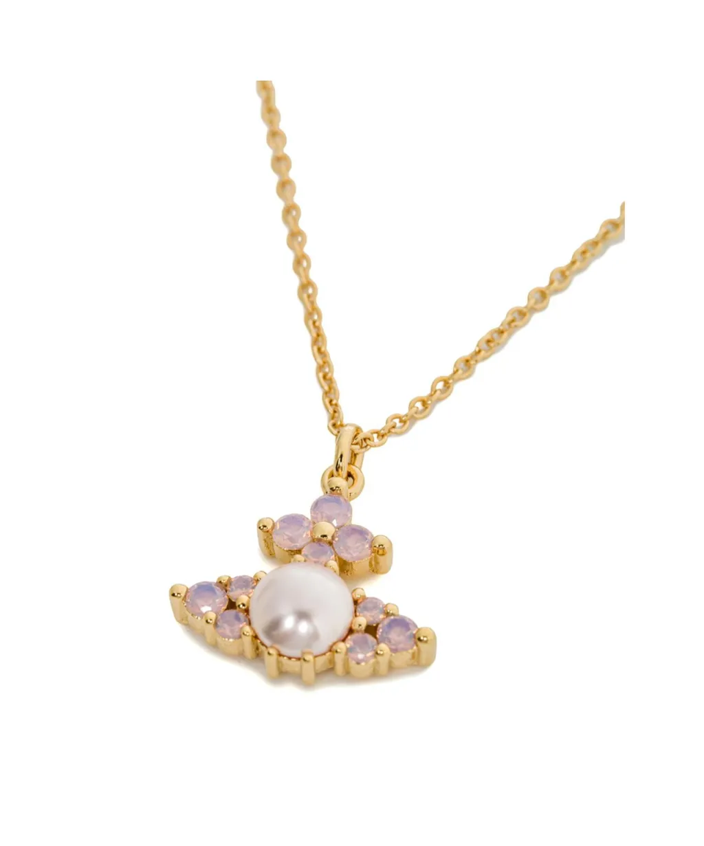 Orb-Pearl Flower Necklace