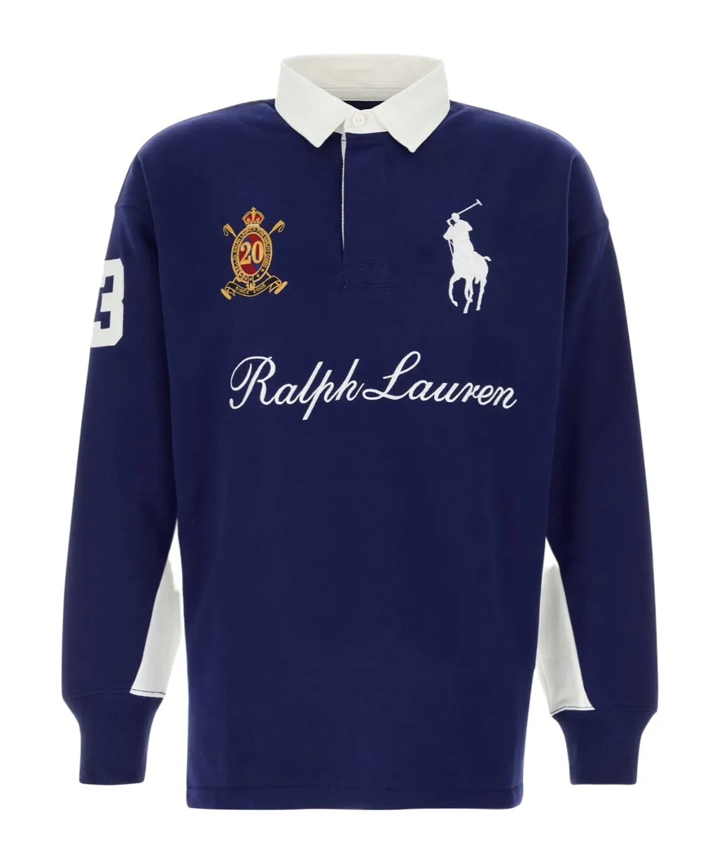 Ralph Lauren Logo Printed Long-Sleeved Polo Shirt