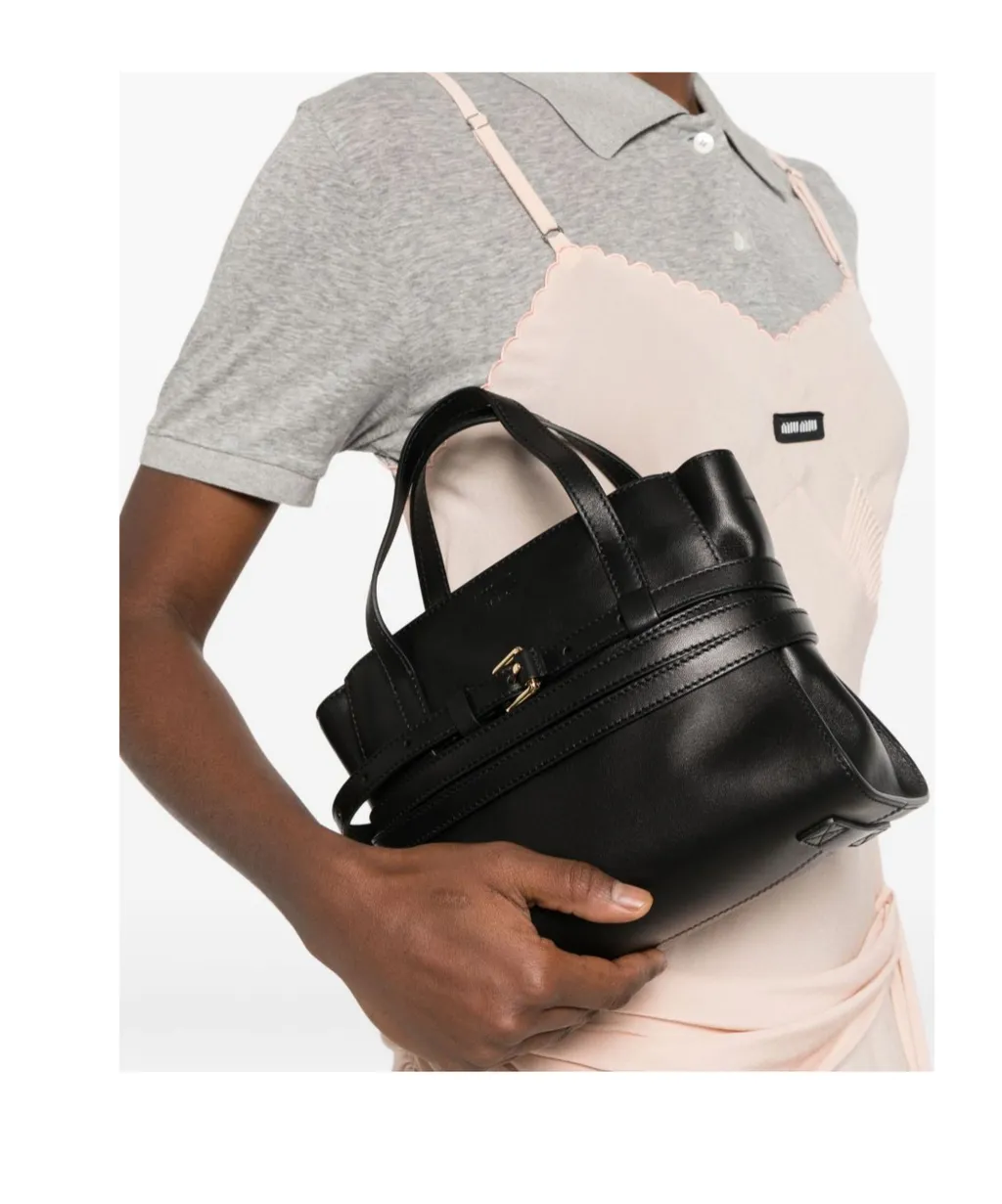 Tie Me Belted Top-Handle Tote Bag