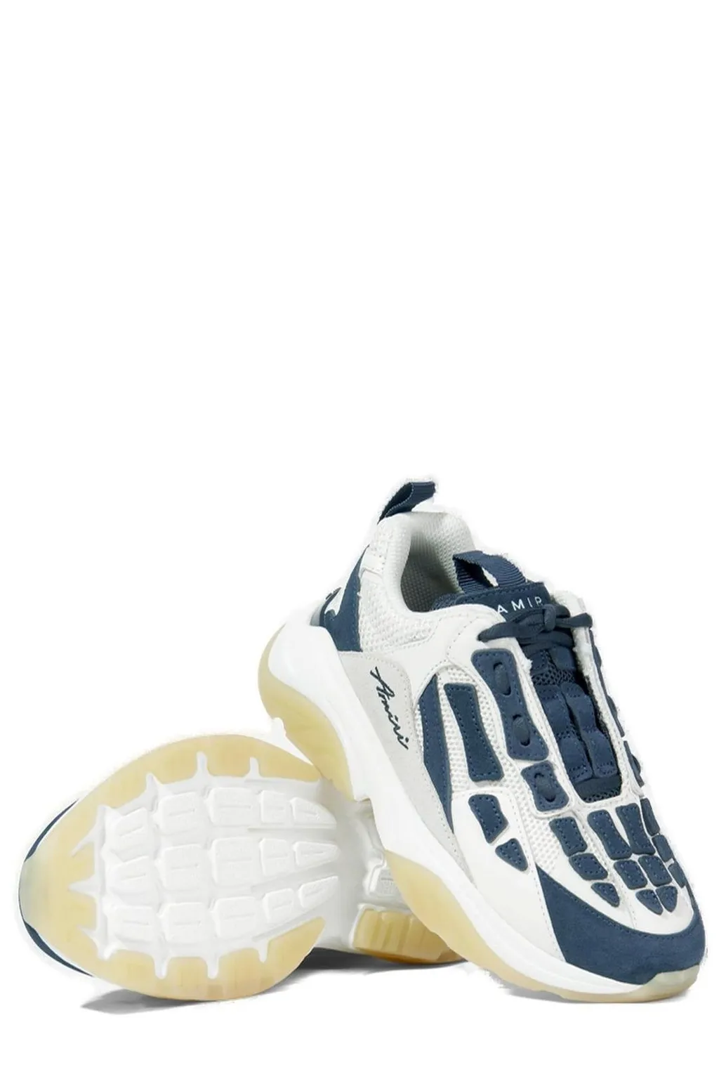 Amiri Kids Bone Runner Lace-Up Sneakers