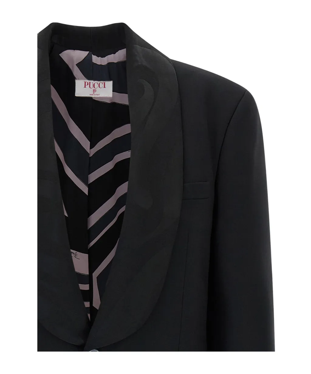 Emilio Pucci Labirinto Single-Breasted Blazer
