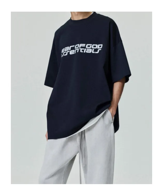 Fear Of God Essentials Ponte 90S Logo Printed T-Shirt