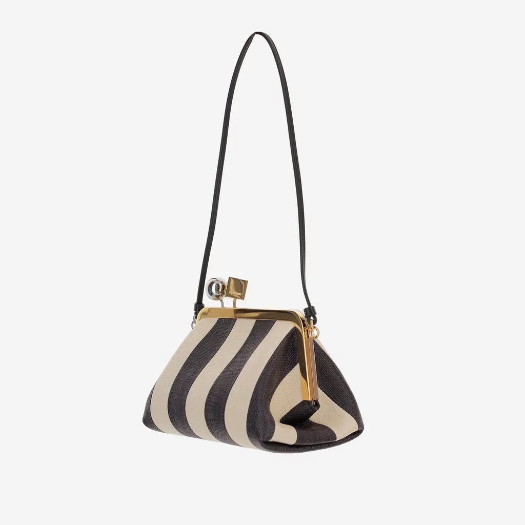 Jacquemus Berlingot Stripped Clasp Clutch Bag