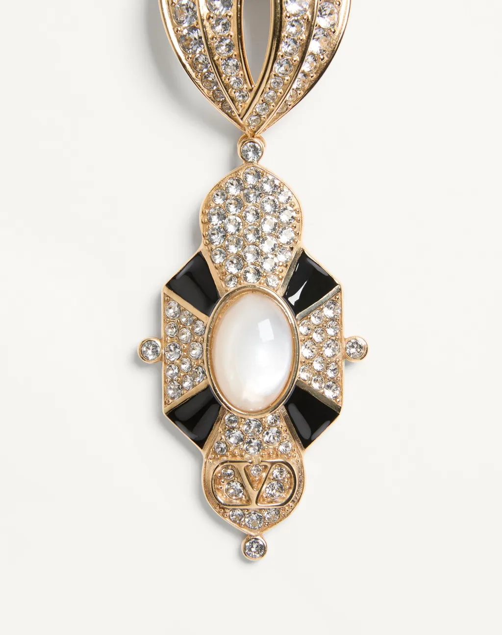 Pas Plus Earrings In Metal, Resin, Enamel And Swarovski® Crystals