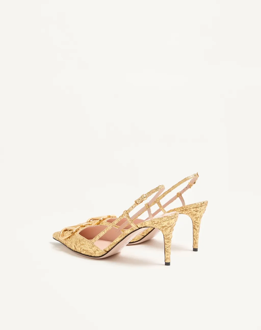 Valentino Vlogo Signature Pointed Toe Slingback Pumps