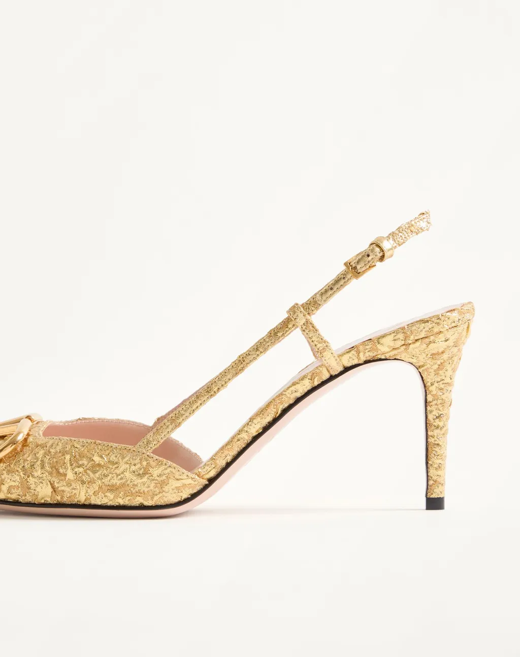 Valentino Vlogo Signature Pointed Toe Slingback Pumps