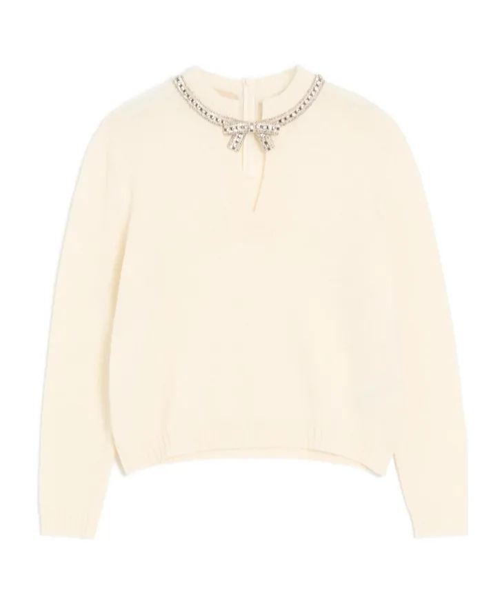 Embroidered Wool Jumper