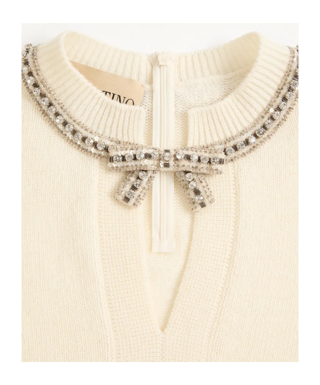Embroidered Wool Jumper