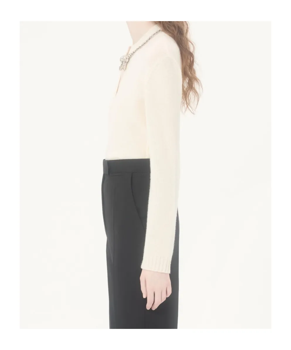 Embroidered Wool Jumper