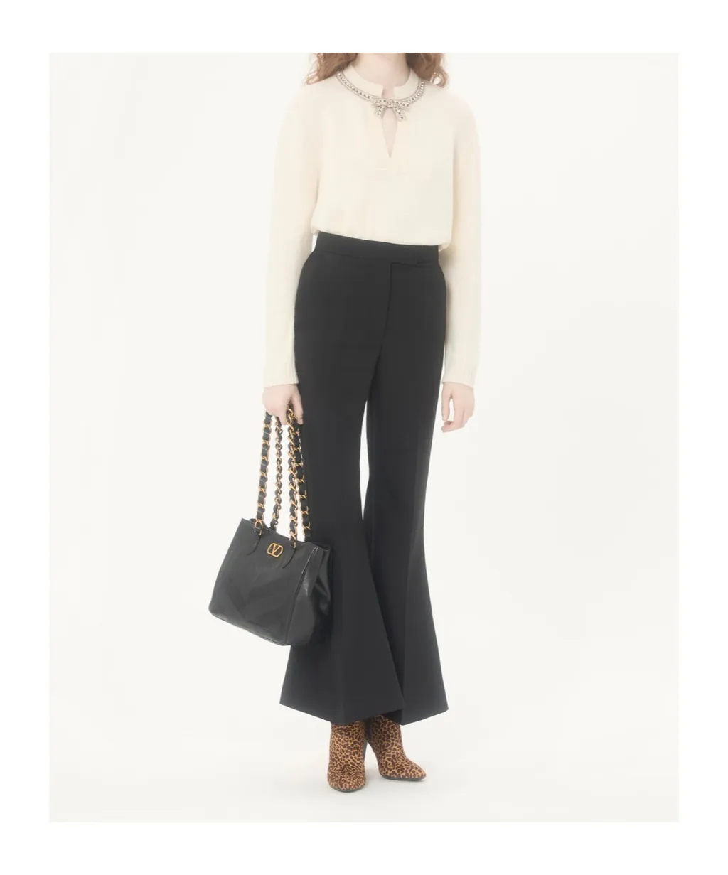 Embroidered Wool Jumper