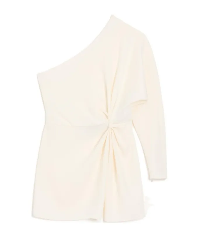 Valentino	Draped One-Shoulder Dress