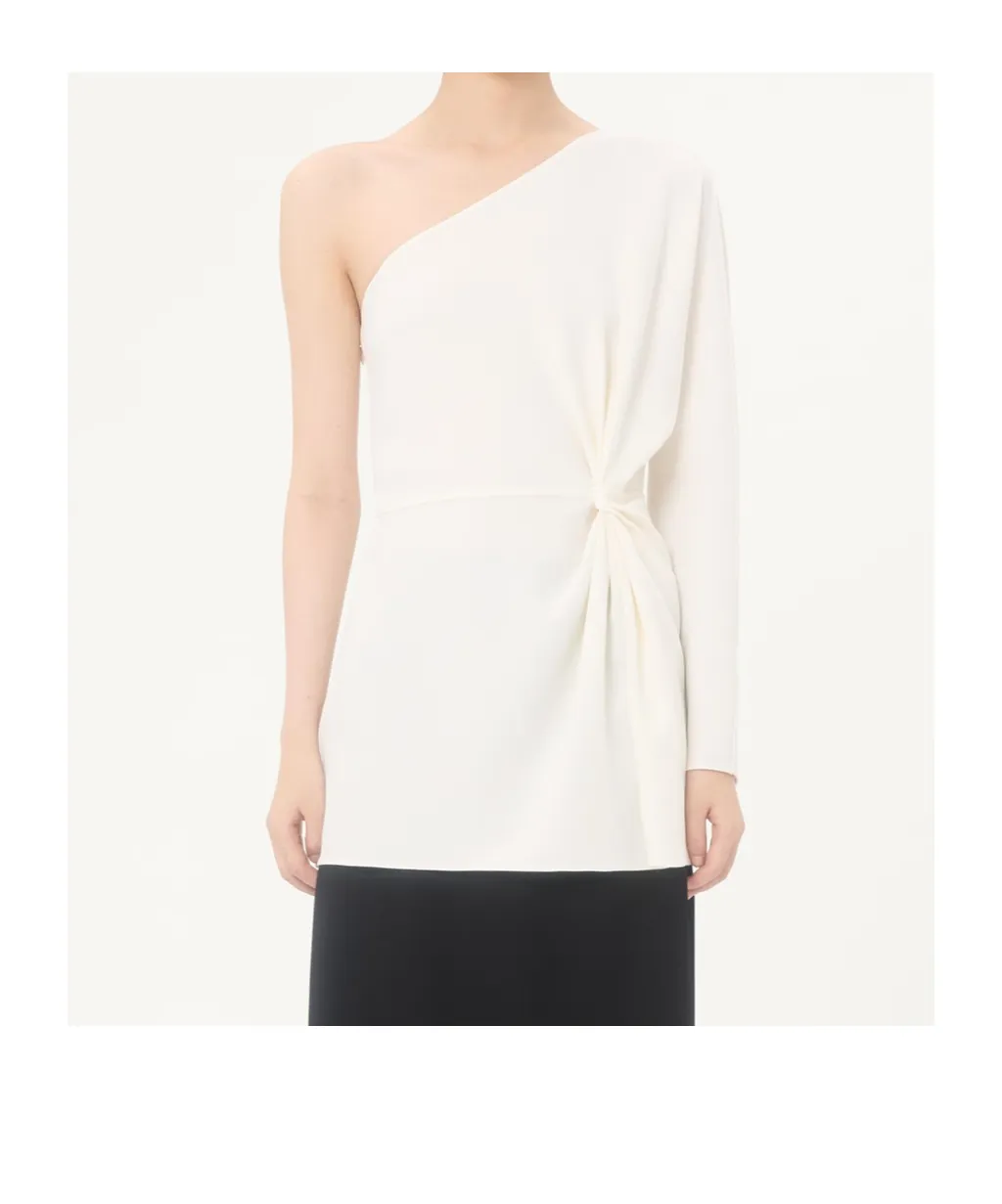 Valentino	Draped One-Shoulder Dress