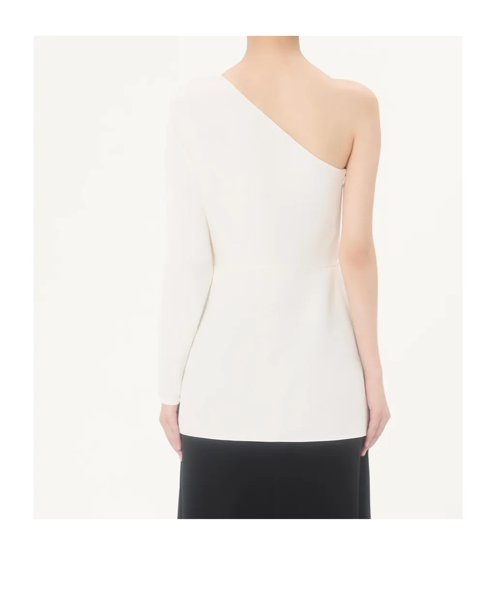 Valentino	Draped One-Shoulder Dress