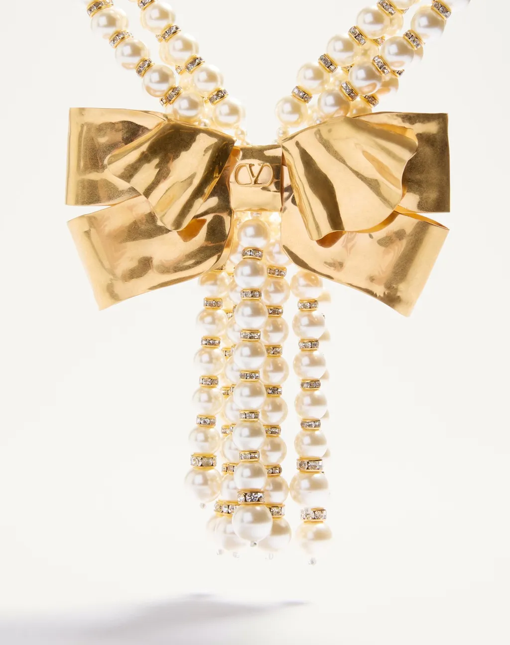 Trop Chou Necklace In Metal, Enamel, Pearls And Crystals