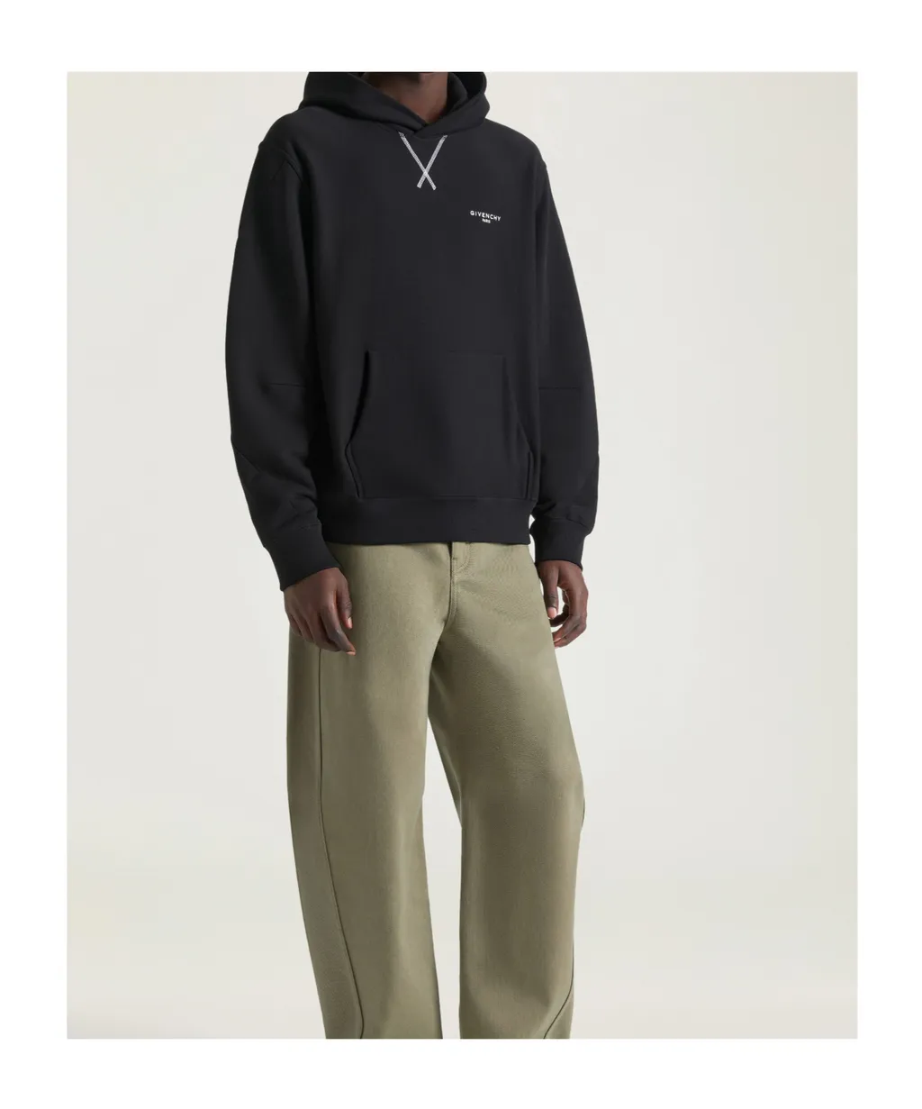 Givenchy Paris Signature Embroidered Hoodie