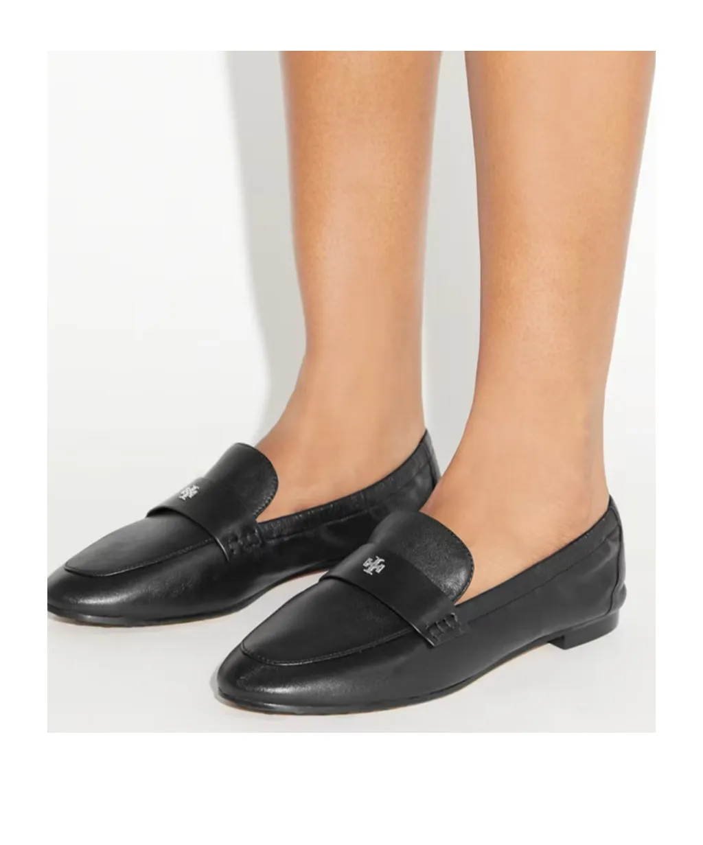 Tory Burch Logo Plaque Ballet Loafers