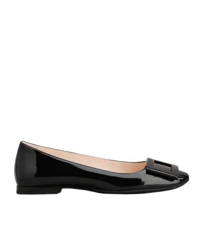 Roger Vivier Logo Embossed Flat Shoes