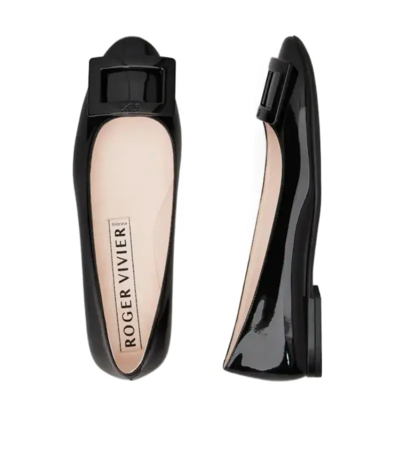 Roger Vivier Logo Embossed Flat Shoes