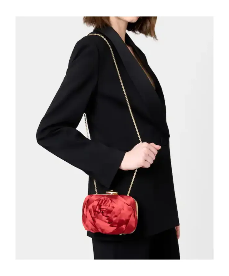 Rose Vivier Clutch In Satin