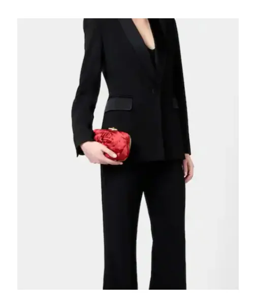 Rose Vivier Clutch In Satin