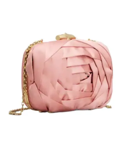 Rose Vivier Clutch In Satin