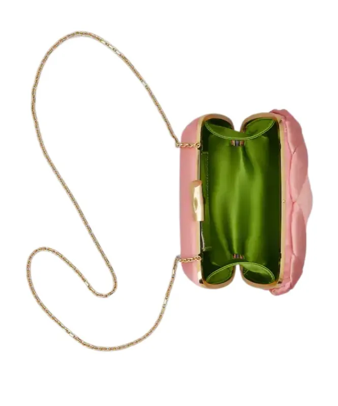 Rose Vivier Clutch In Satin