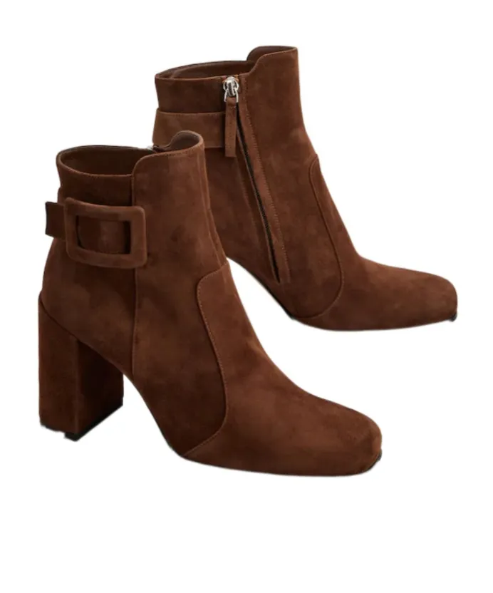 Polly Booties In Suede