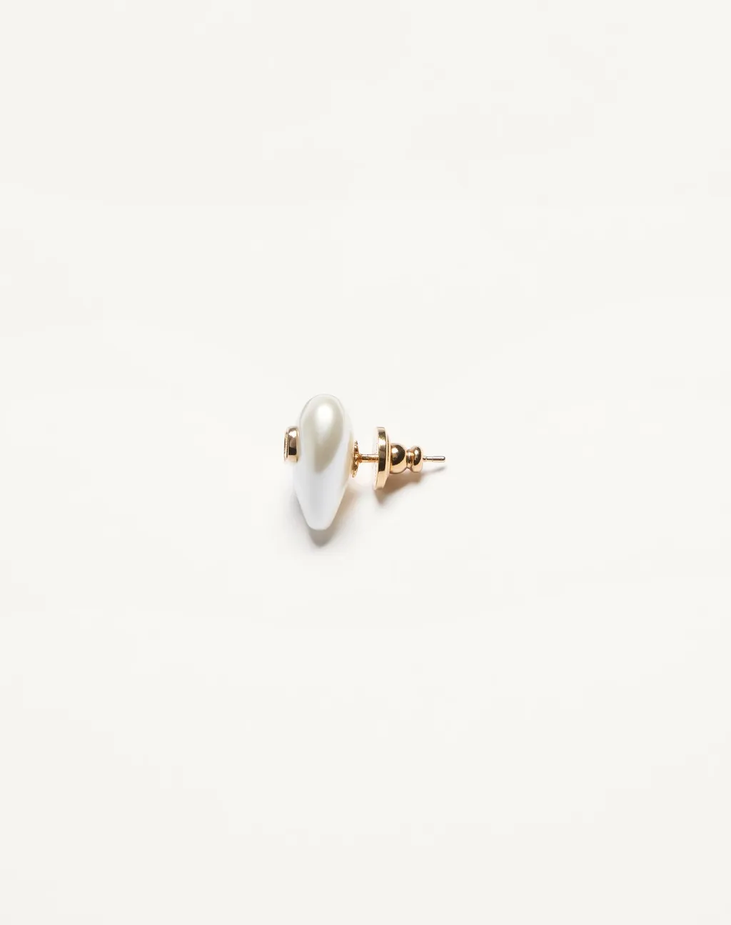 Vlogo Signature Metal And Pearl Earrings