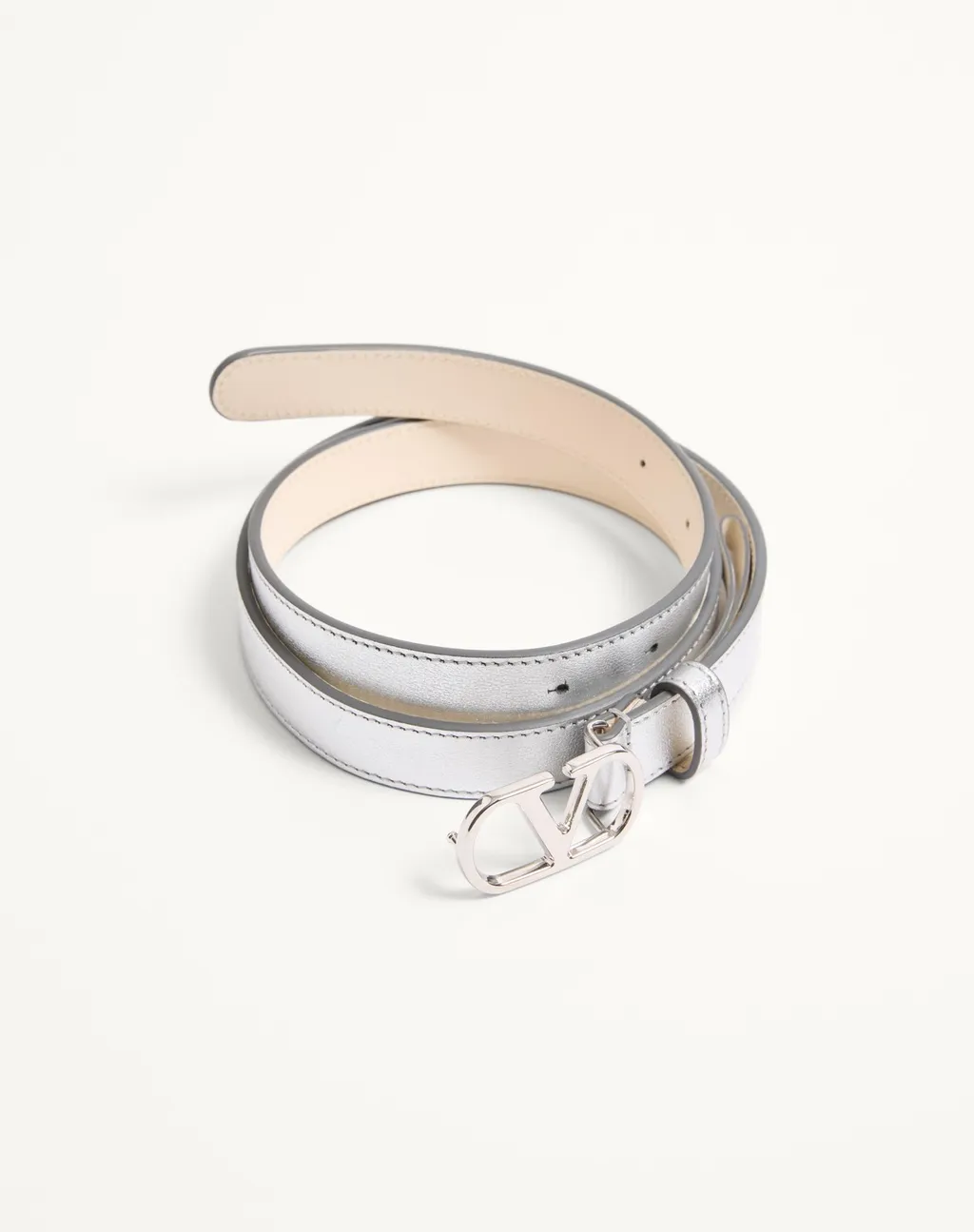 Vlogo Signature Belt In Laminated Calfskin 20 Mm