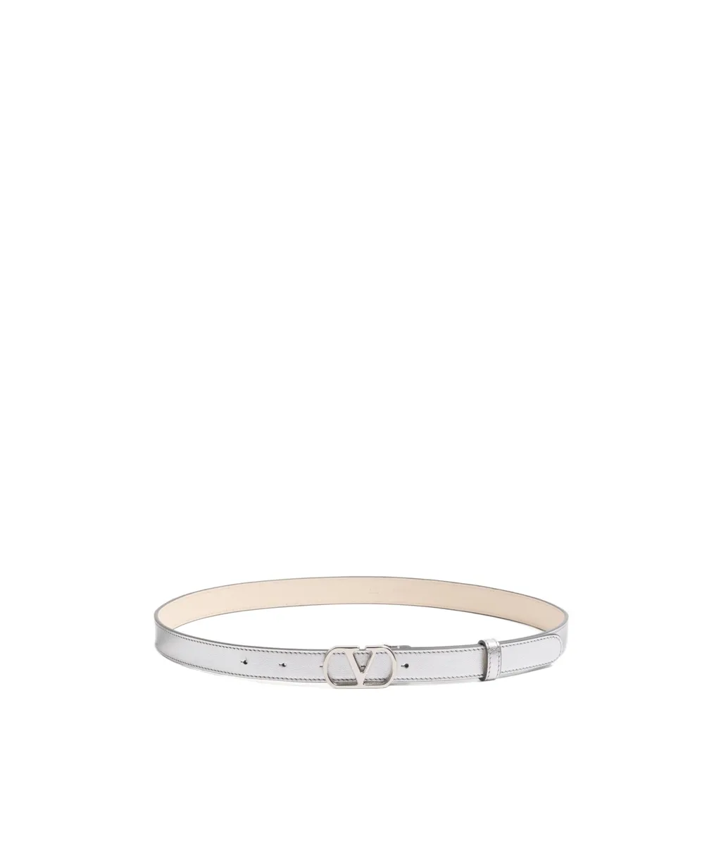Vlogo Signature Belt In Laminated Calfskin 20 Mm