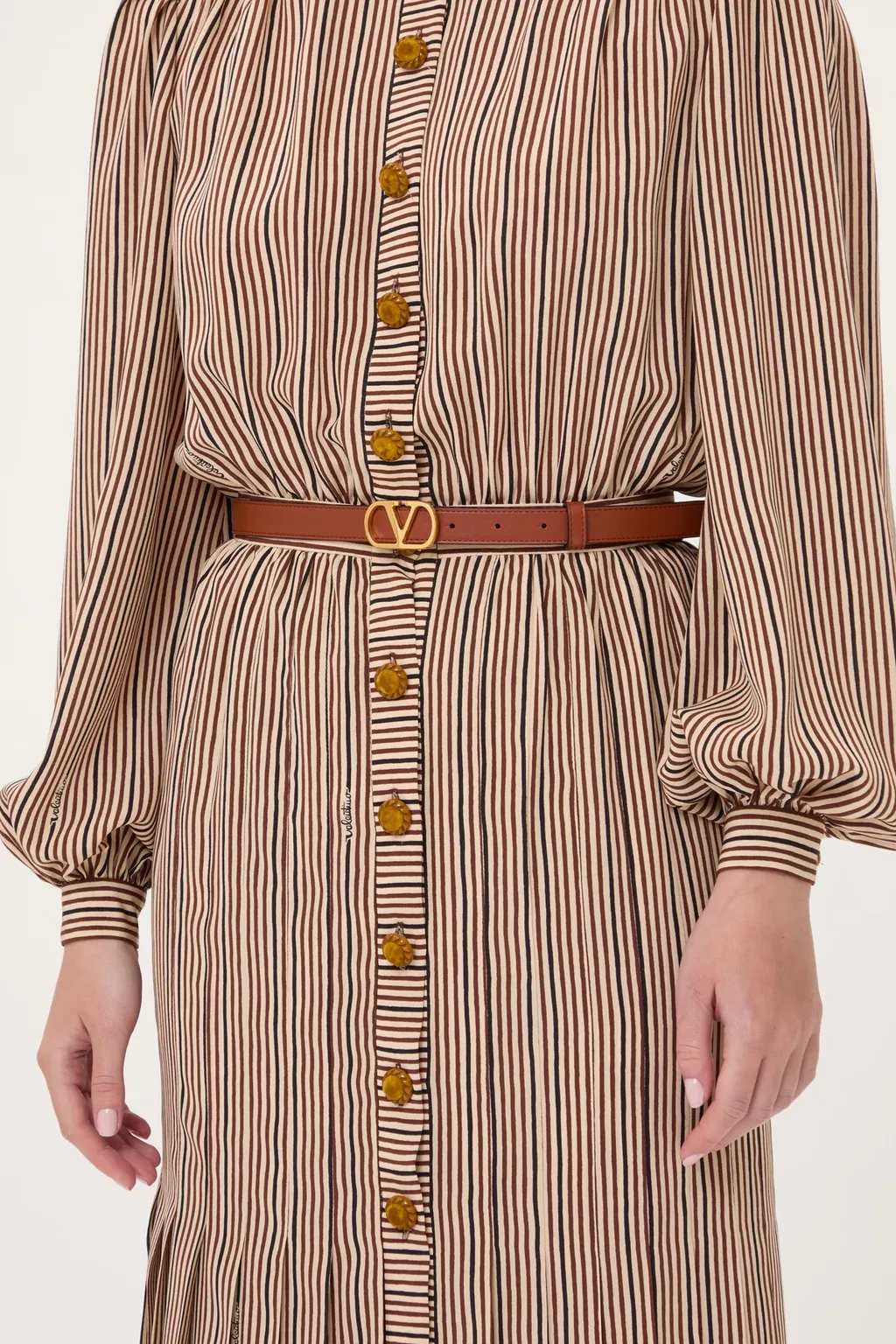 Valentino	Vlogo Signature Buckled Reversible Belt