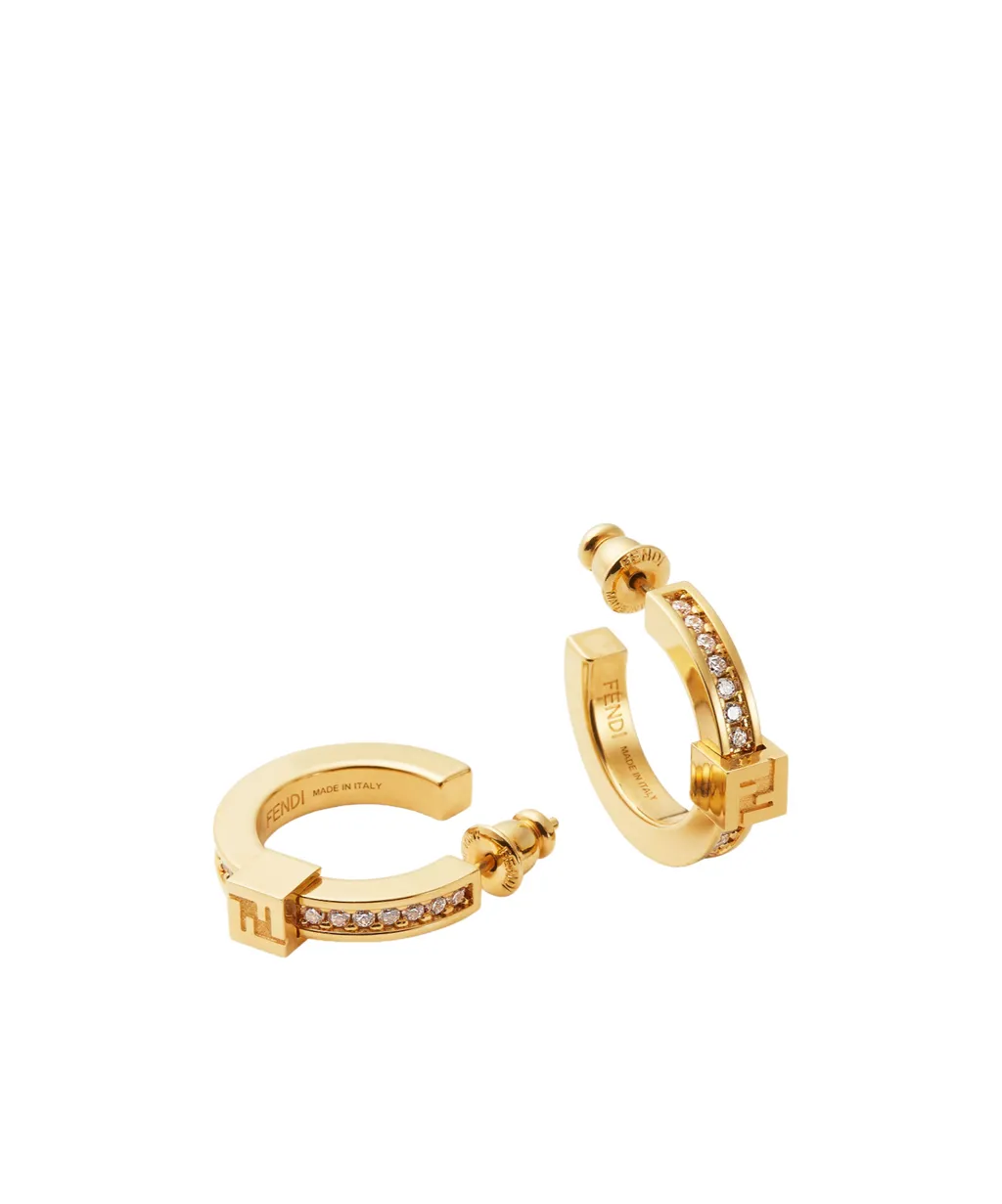 Fendi Forever Fendi Embellished Earrings