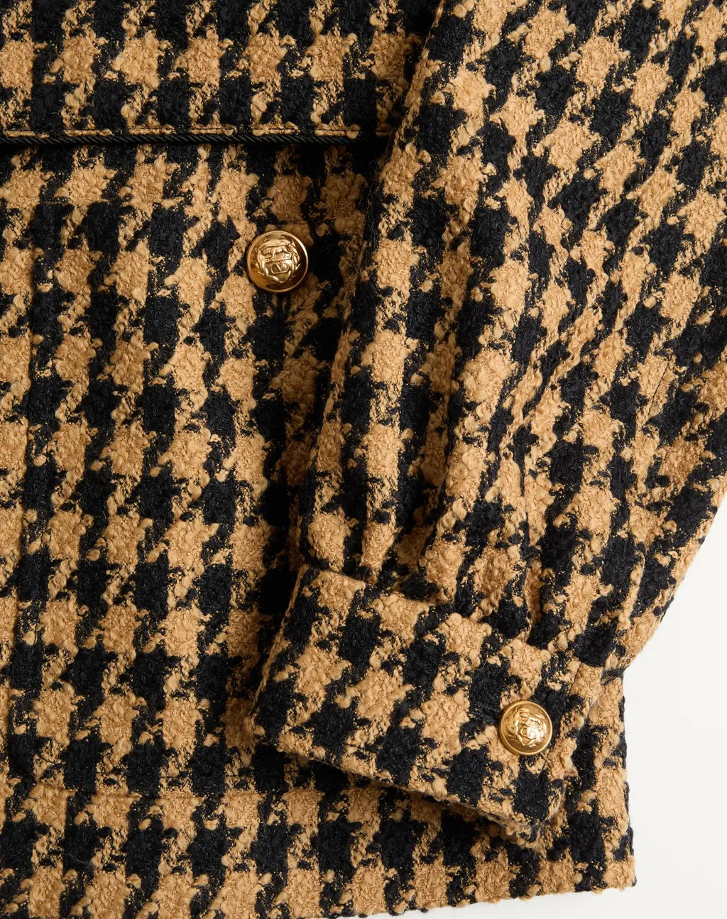 Houndstooth Wool Jacket