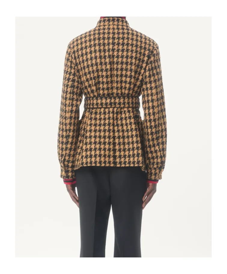 Houndstooth Wool Jacket