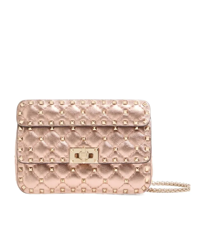 Valentino	Garavani Rockstud Spike Foldover-Top Small Crossbody Bag